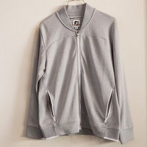 FootJoy Golf Leisure Women’s Full Zip Lightweight Jacket Size L Large Gray NWT